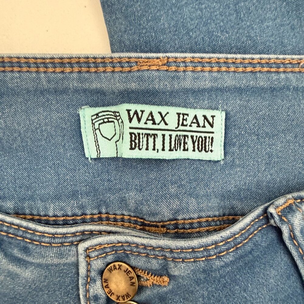 Wax Jean Medium Wash Skinny Jeans | Butt, I Love You! | Size 13 - Picture 8 of 9